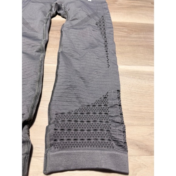 Gymshark Energy+ Seamless Leggings Womens S Grey Cropped High Waist Yoga Gym - Picture 3 of 8